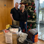 Spectra staff provide the gift of warmth at Christmas