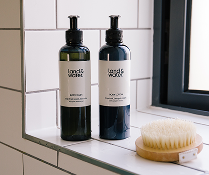 land&water choose 100% recycled packs from Spectra
