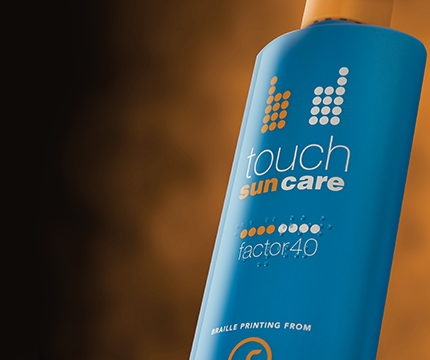 Give your packaging a tactile edge with Touch Braille Printing